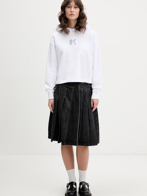 Karl Lagerfeld Jeans bluza z kapturem damska bawełniana - zdjęcie produktu nr 1