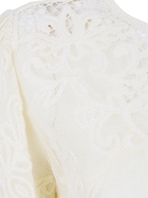 TWINSET scalloped lace dress - Neutrals