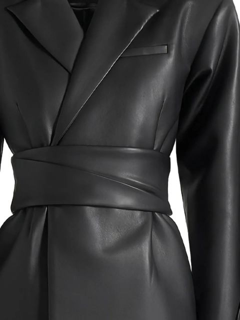 Manière De Voir Marie twist-sleeve belted blazer - Black - zdjęcie produktu nr 2