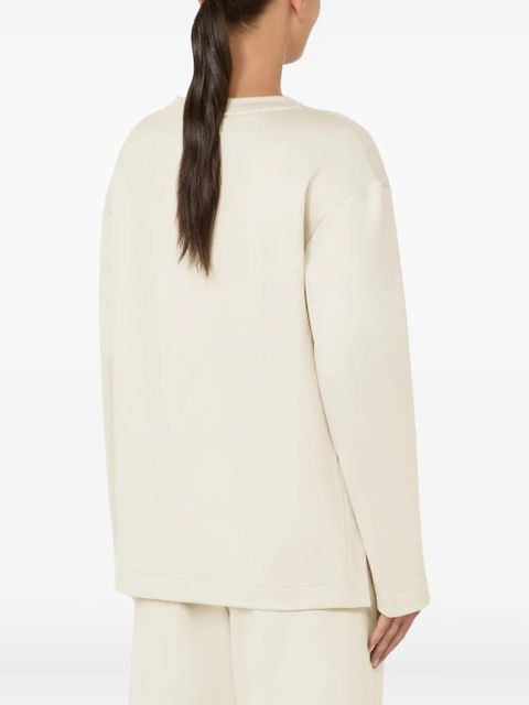 Max Mara embossed-logo sweatshirt - Neutrals - zdjęcie produktu nr 2