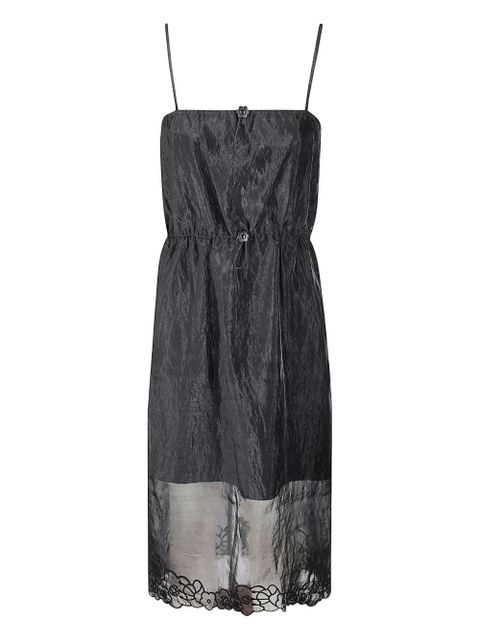 Cecilie Bahnsen Barr flower midi dress - Black - zdjęcie produktu nr 1