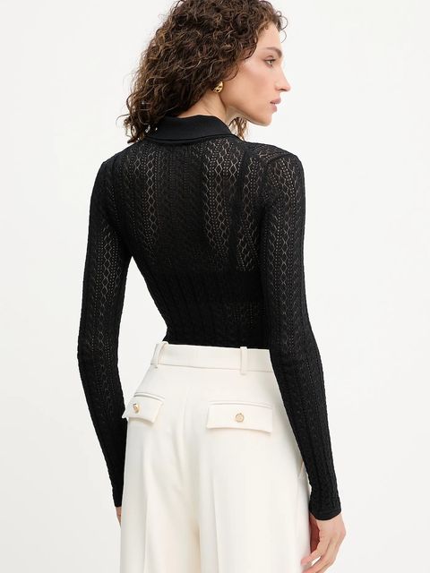 Elisabetta Franchi body damskie kolor czarny BK66T51E3