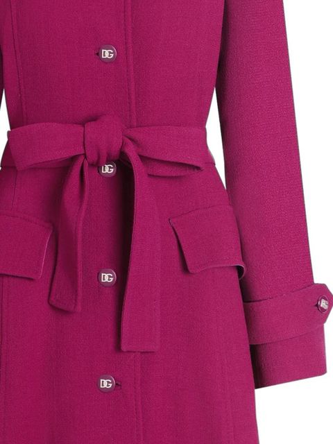 Dolce & Gabbana belted coat - Purple - zdjęcie produktu nr 2