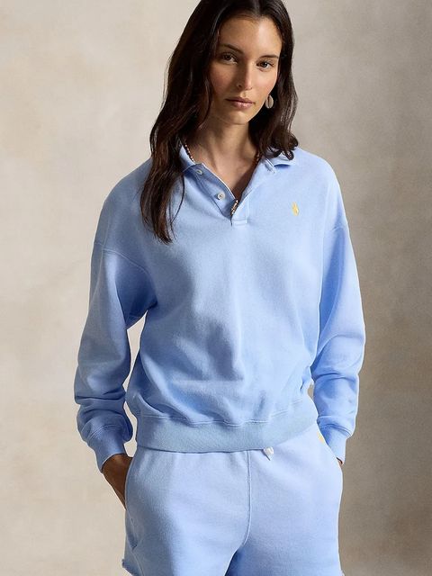 Polo Ralph Lauren bluza damska z bawełną ISLAND FLC-KNT-SWEATSHIRT - zdjęcie produktu nr 2