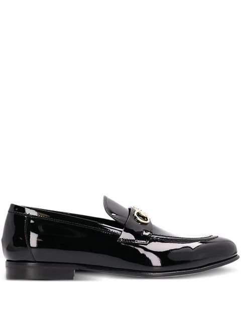 Ferragamo Gancini patent-leather loafers - Black - zdjęcie produktu nr 1