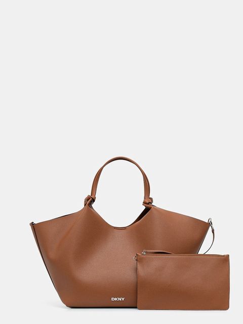 Dkny torebka PAULA COMMUTER TOTE kolor brązowy R42BAE48 - zdjęcie produktu nr 1