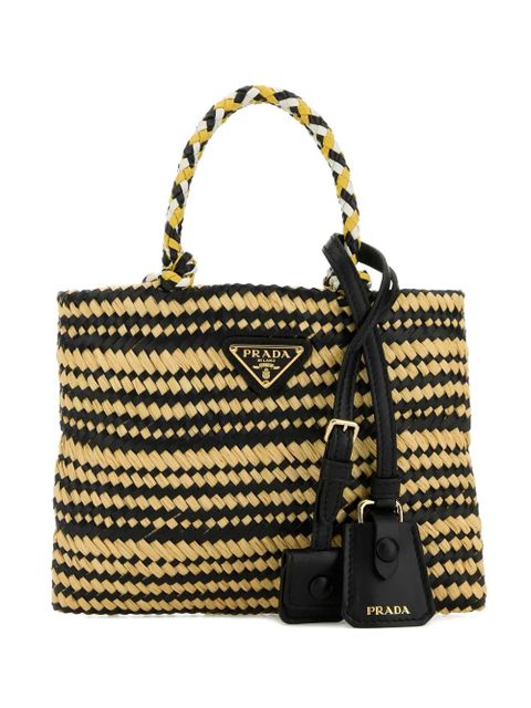 Prada raffia woven tote bag - Neutrals - zdjęcie produktu nr 1
