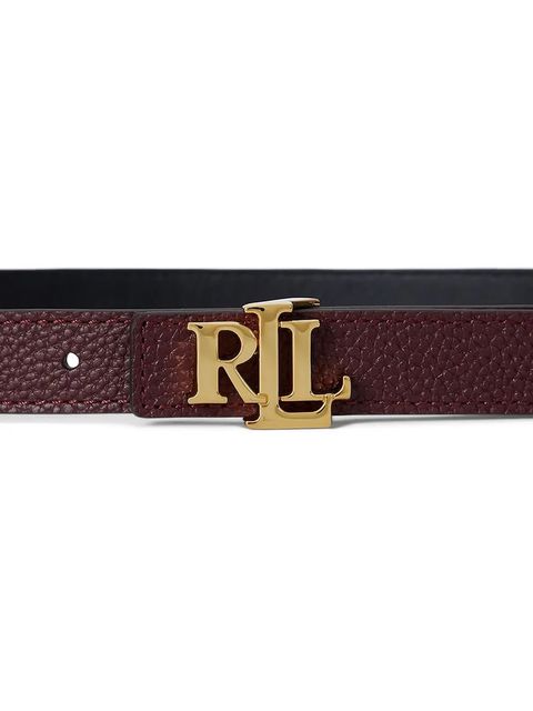 Lauren Ralph Lauren pasek skórzany dwustronny damski kolor bordowy 412P06811 - zdjęcie produktu nr 2