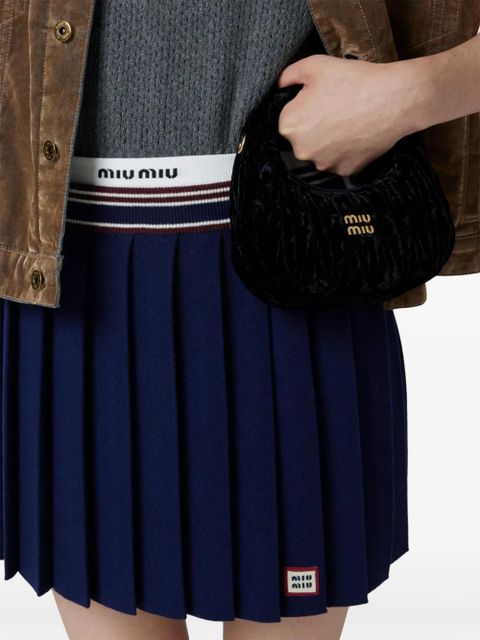 Miu Miu Wander velvet mini bag - Black