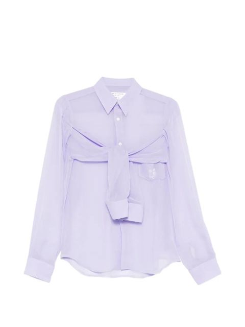 Comme Des Garçons point-collar shirts - Purple - zdjęcie produktu nr 1
