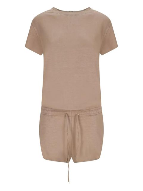 The Attico button-fastening drawstring jumpsuit - Neutrals - zdjęcie produktu nr 2