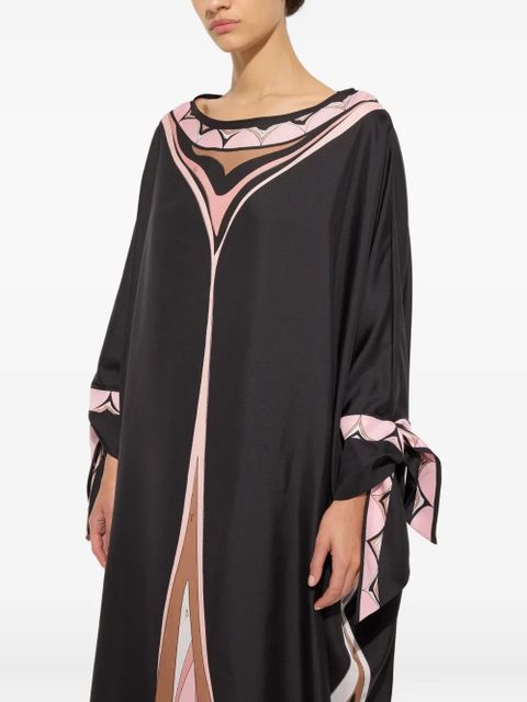PUCCI Fari print silk kaftan - Black