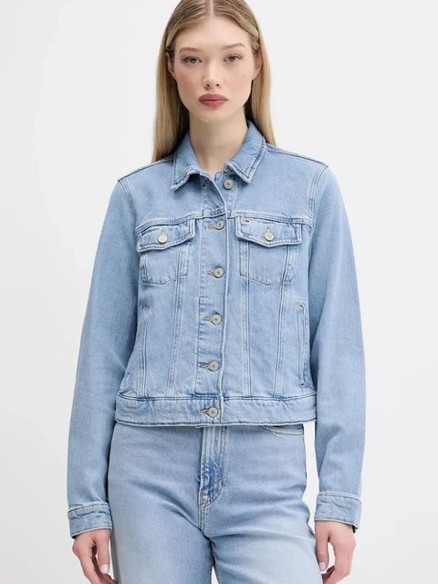 Tommy Jeans kurtka jeansowa kolor niebieski przejściowa DW0DW20123 - zdjęcie produktu nr 1