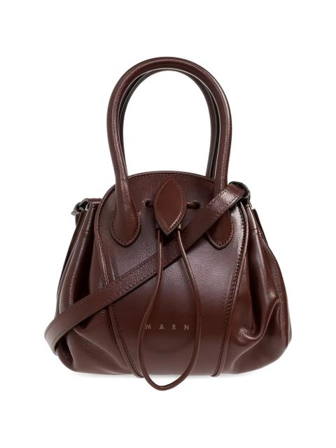 Marni small Tulipea tote bag - Brown - zdjęcie produktu nr 2