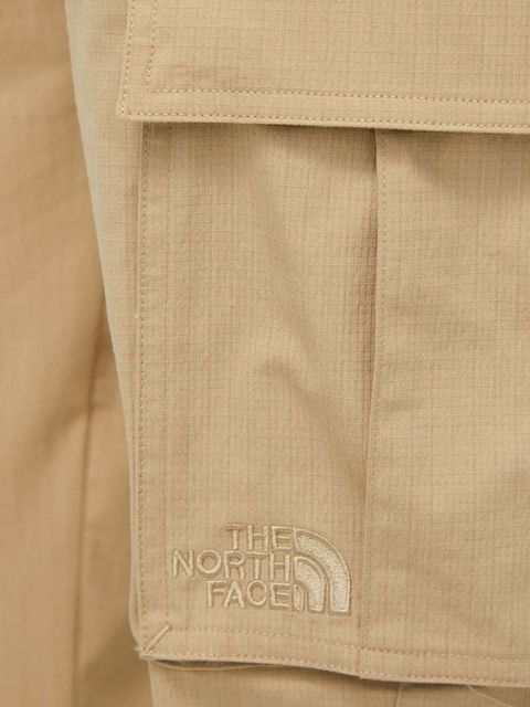 The North Face spodnie damskie kolor beżowy proste high waist NF0A82GGLK51