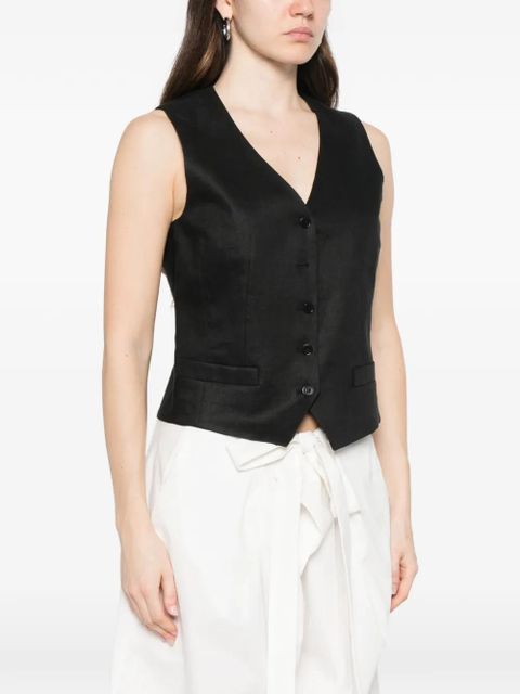 Weekend Max Mara button V-neck waistcoat - Black