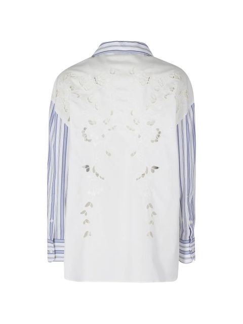 Weekend Max Mara broderie-anglaise striped shirt - White - zdjęcie produktu nr 2
