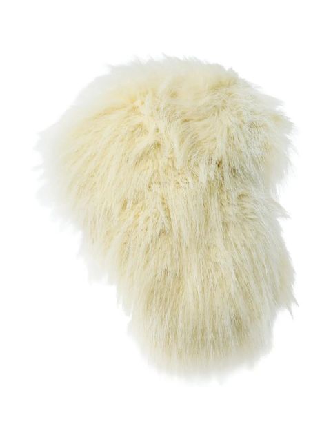 Jacquemus Grande Chapka voluminous faux-fur headpiece - Neutrals