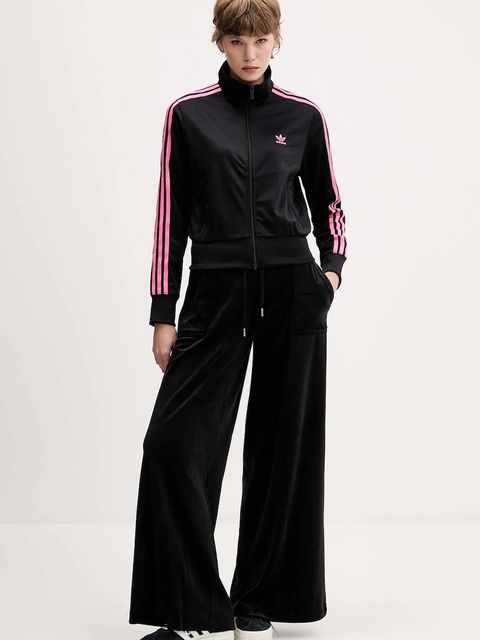 Juicy Couture spodnie dresowe welurowe damskie kolor czarny melanżowe JCBBJ225803 - zdjęcie produktu nr 2