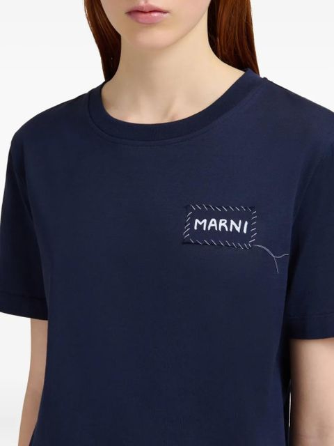 Marni logo-printed t-shirt - Blue