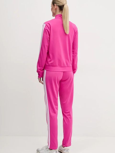 adidas dres 3-Stripes damski kolor różowy JD5436 - zdjęcie produktu nr 2