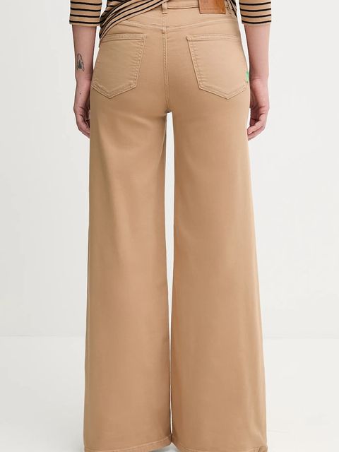 United Colors of Benetton jeansy damskie kolor zielony 4WDDDE029