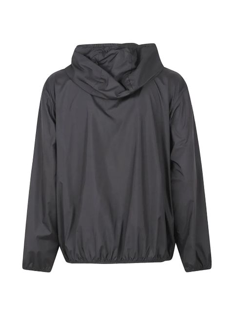 Moncler logo-patch hooded jacket - Grey - zdjęcie produktu nr 2