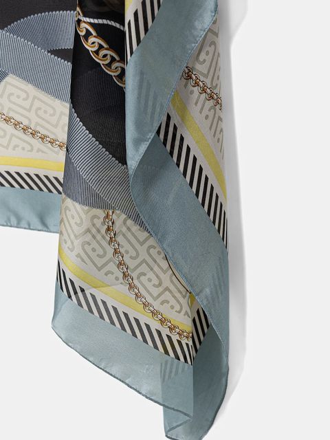 Liu Jo chusta damska kolor niebieski wzorzysta 2A6055 T2745