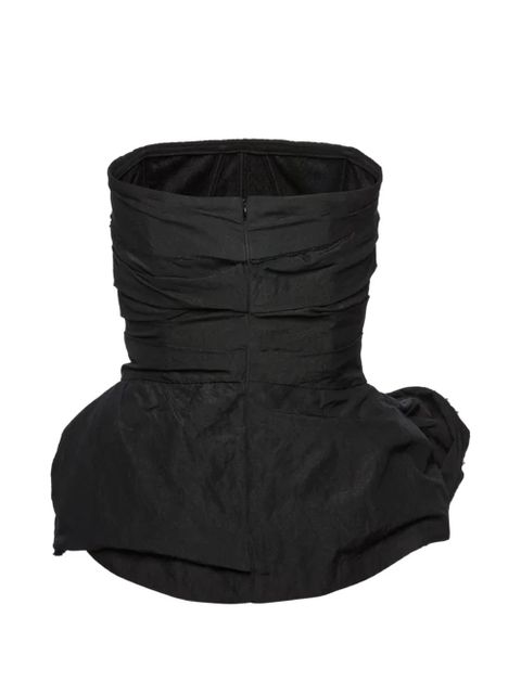 Magda Butrym ruched corset top - Black