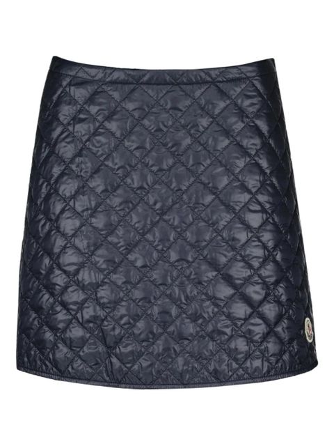Moncler quilted mini skirt - Blue - zdjęcie produktu nr 1