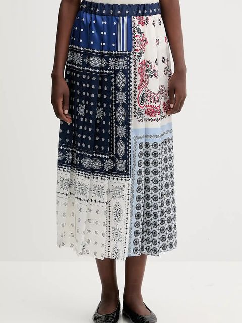 Weekend Max Mara spódnica LUNA kolor granatowy midi rozkloszowana 2525106021600 - zdjęcie produktu nr 2