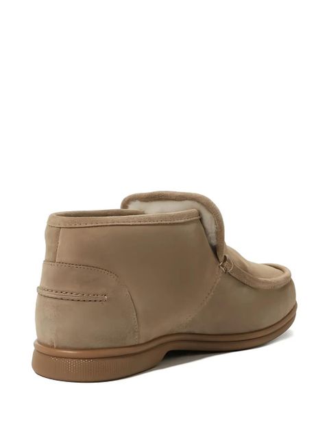 Yves Salomon Merinillo leather slip-on boots - Brown