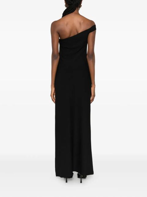 Eleh one-shoulder side-slit dress - Black - zdjęcie produktu nr 2