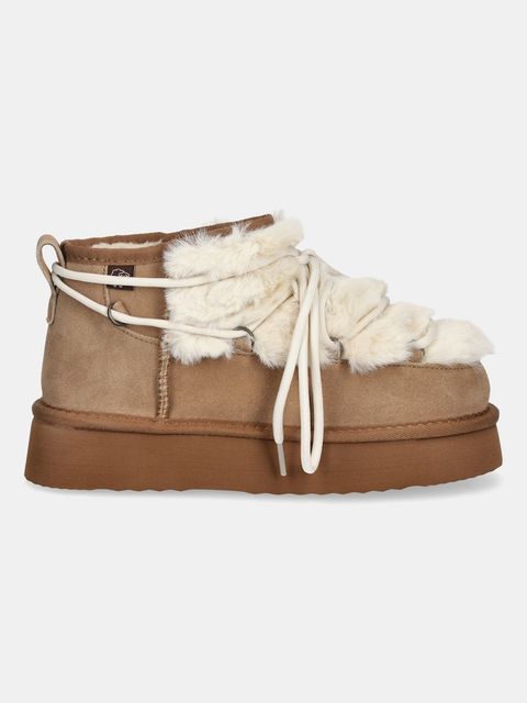 Answear.LAB śniegowce zamszowe kolor brązowy - zdjęcie produktu nr 2