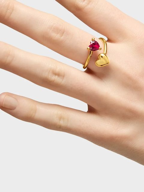 Tous pierścionek ze srebra pokrytego złotem 11 1004327011