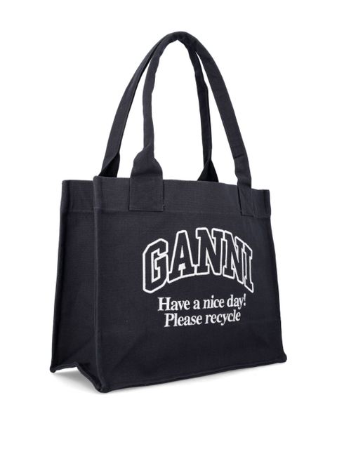 GANNI Easy tote bag - Black