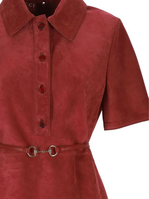Gucci belted mini dress - Red - zdjęcie produktu nr 2