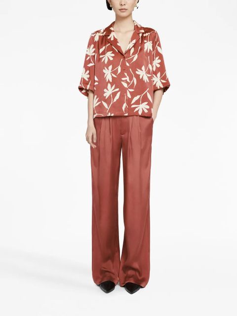 ANINE BING Row daisy-print shirt - Red - zdjęcie produktu nr 2