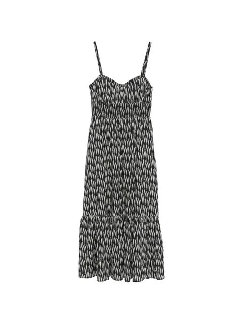 Ulla Johnson Nadine spaghetti-strap printed dress - Black - zdjęcie produktu nr 1