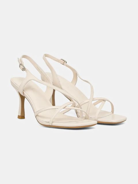 Answear.LAB sandały skórzane kolor beżowy - zdjęcie produktu nr 1