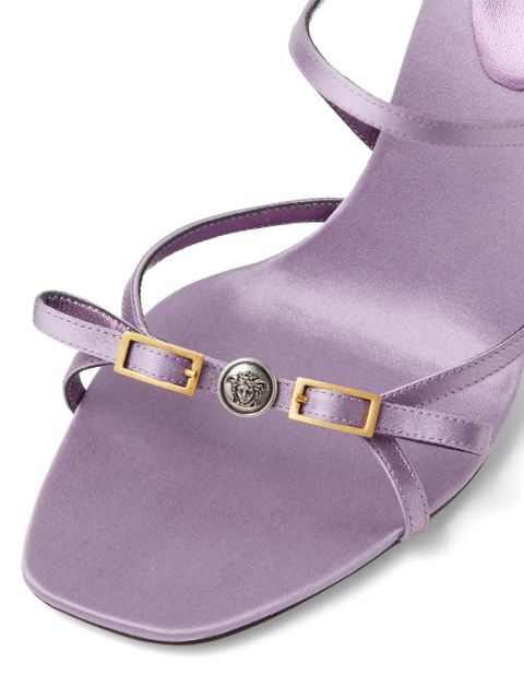 Versace medallion strap sandals - Purple