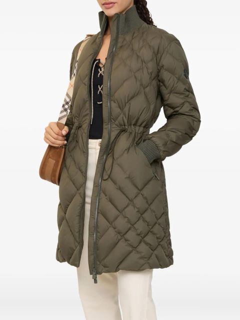 Burberry Danesbury check-stitch puffer coat - Green - zdjęcie produktu nr 2