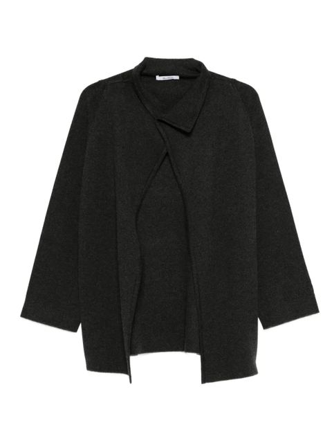 Max Mara asymmetrical-collar jacket - Grey - zdjęcie produktu nr 1