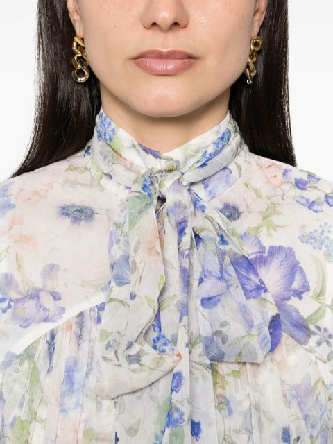 ZIMMERMANN Natura floral-print blouse - White