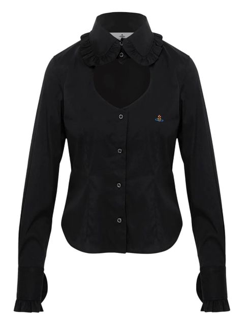 Vivienne Westwood ruffled cutout shirt - Black - zdjęcie produktu nr 1
