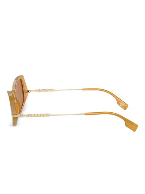 Burberry Eyewear geometric-frame sunglasses - Yellow