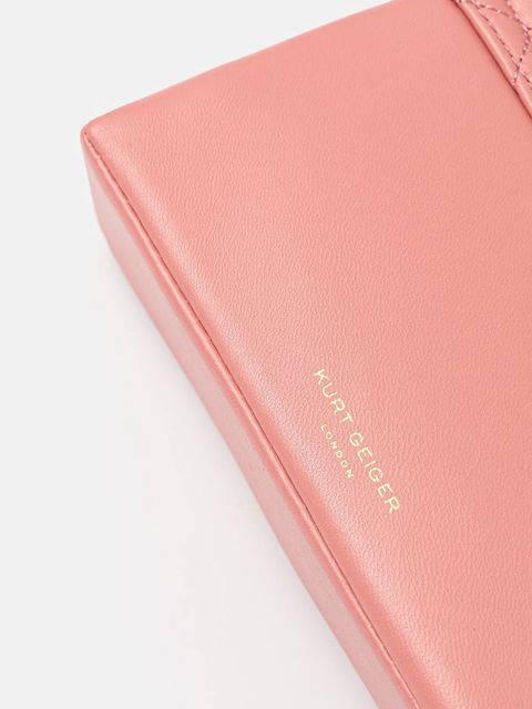 Kurt Geiger London torebka skórzana KENSINGTON kolor pomarańczowy 4372857109