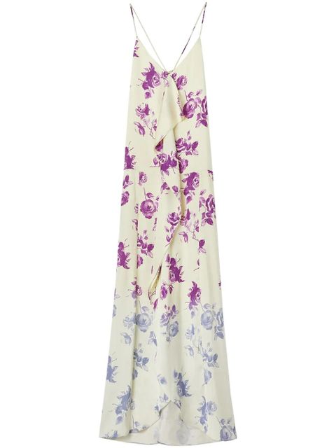Jil Sander floral-print maxi dress - White - zdjęcie produktu nr 1