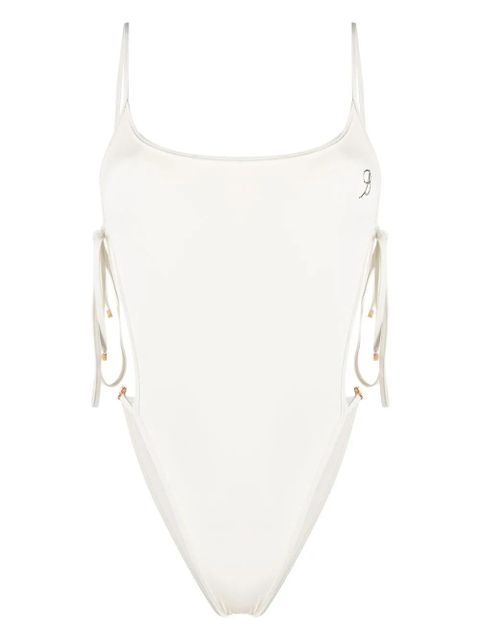 Blumarine open tie side swimsuit - White - zdjęcie produktu nr 1