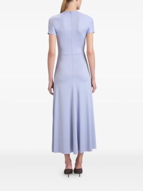 Victoria Beckham gathered waist midi dress - Blue - zdjęcie produktu nr 2